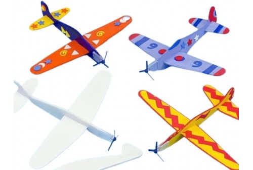 Kit Avion planeur volant à customiser - Activité et jeu fête enfants