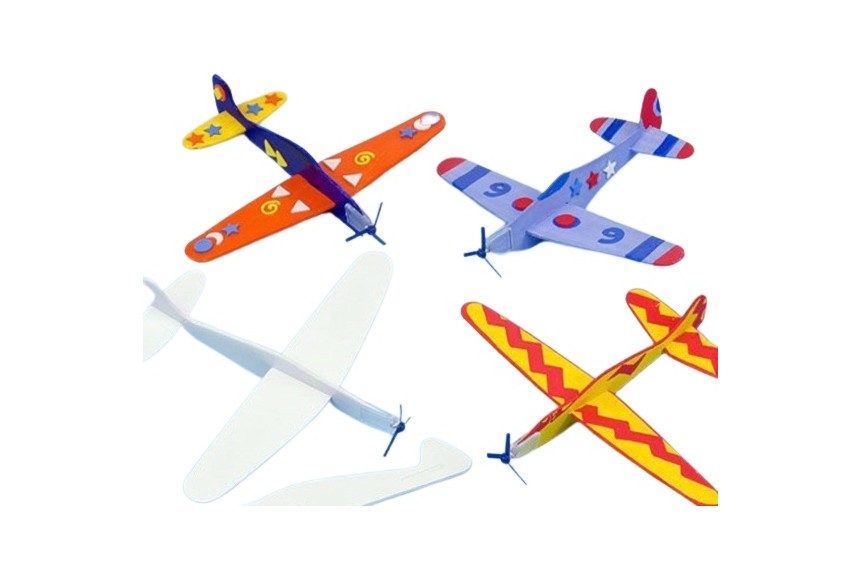 Kit Avion planeur volant à customiser - Activité et jeu fête enfants