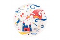 Assiettes Dragon & chevaliers x 8