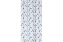 16 pailles blanc à pois bleu