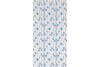 16 pailles blanc à pois bleu