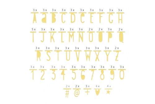 Lettres de guirlandes Argent