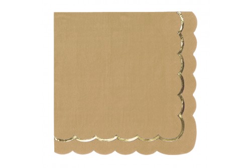 Serviettes Kraft brun