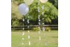 5 Ballons fleurs Pastel