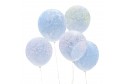 Ballons fleurs Pastel x 5