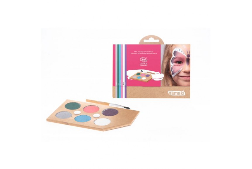 Kit maquillage Namaki Mondes enchantés - 6 fards BIO - fêtes enfants