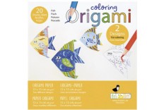 origami poisson à colorier