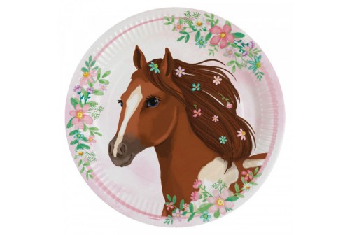 Assiettes Cheval x 8