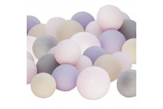 Ballon lilas rose et beige x 40