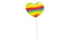 Sucette coeur arc en ciel