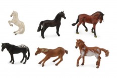 12 mini figurines chevaux