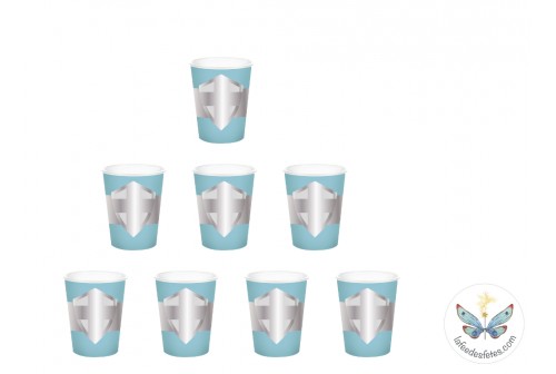 8 Gobelets Monde des chevaliers