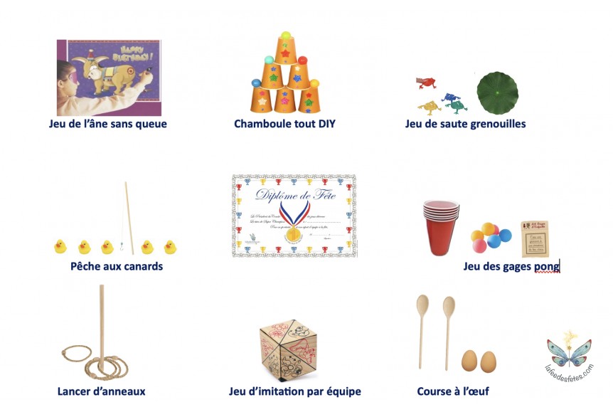 Jeu de Chamboule tout - animation fête d'enfants - Jeu de Kermesse