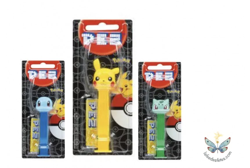 PEZ POKEMON bonbons aux fruits - figurine de la série & bonbons PEZ