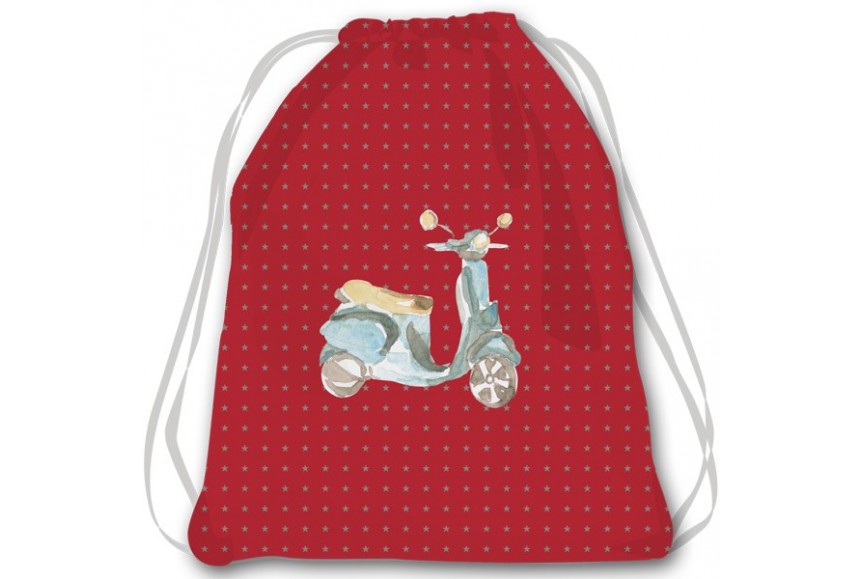 Sac à goûter enfant thème scooter - création et fabrication française