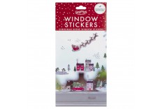 Stickers de fenêtre scènes de Noël