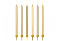 bougies dorées x 12