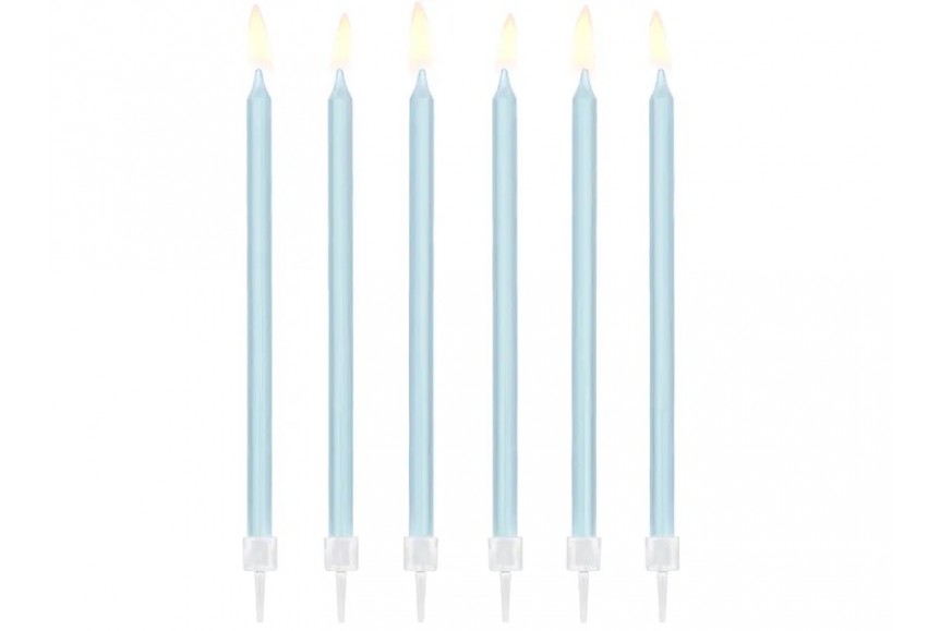 12 Bougies couleur bleu clair - anniversaire enfant adulte Party Déco