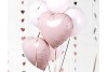 Ballon coeur Mylar rose