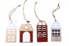 Pendentif maisons x 4