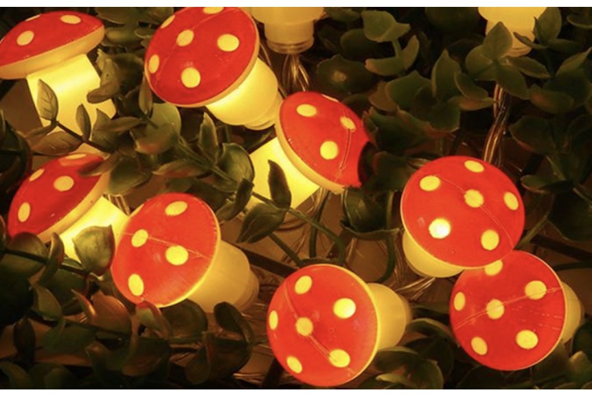 BESTA - Décoration de champignon Guirlande lumineuse LED 10 pieds