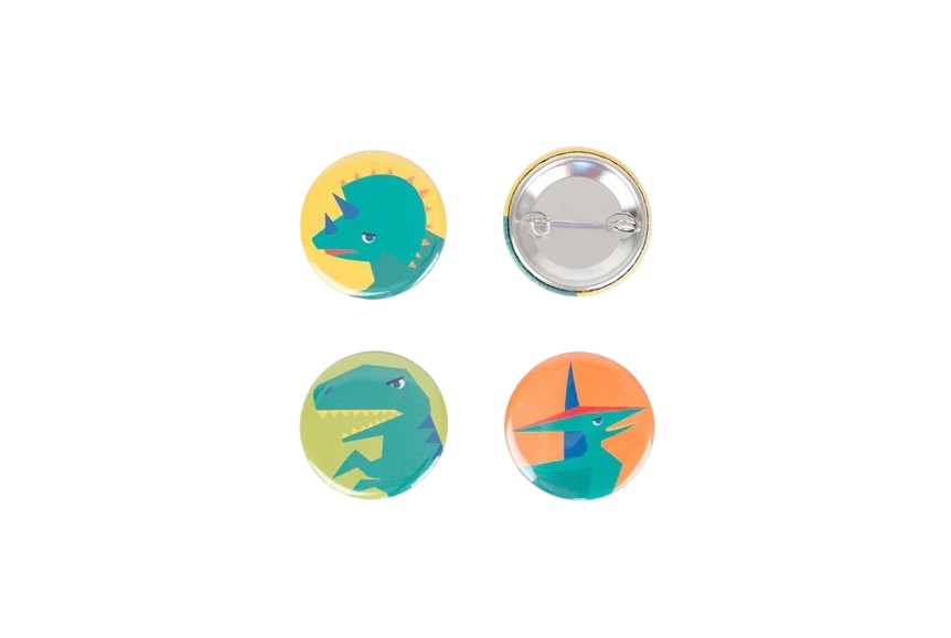 Badge dinosaure my little day : cadeau anniversaire dinosaure