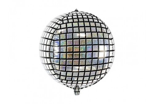 Ballon en forme de boule à facettes iridescentes - Fête et soirée