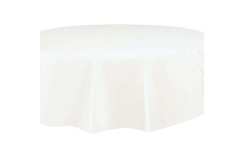 Nappe ronde blanche