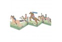 Carte accordéon POP UP cavalières