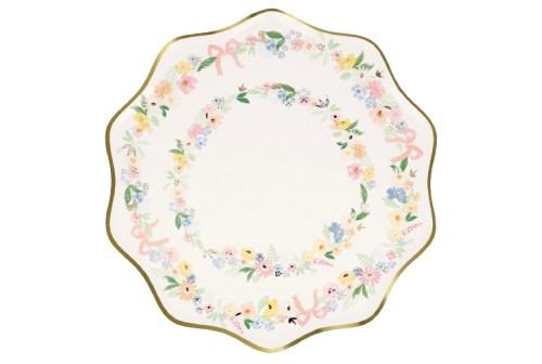 Grande assiettes Floral élégant