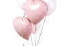 Ballon coeur Mylar rose clair