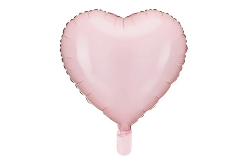 Ballon coeur Mylar rose clair