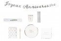 Kit joyeux anniversaire blanc & argent