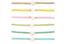 Bracelet coeur & perles
