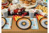 Assiettes roue voiture de course x 6