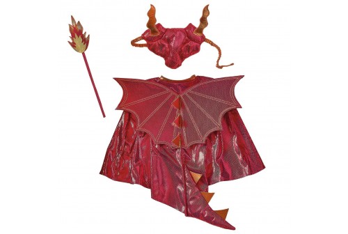 Set déguisement de dragon rouge