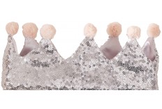 Couronne à sequin argent