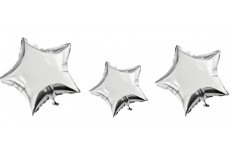Ballon Mylar étoile argent