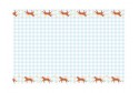 Nappe fleurs et chevaux