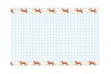 Nappe fleurs et chevaux