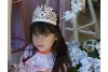 8 couronnes de princesse pailletées roses