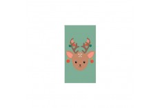 Mini carnet Noël faon