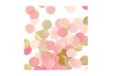 Confetti ronds 25 mm roses et or