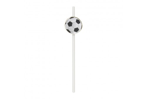 10 pailles ballon de foot