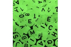 perles lettre phosphorescentes x 250