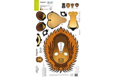 Kit masque de lion 3D