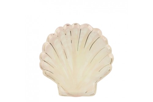 Assiettes coquillage aquarelle