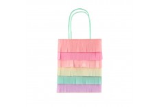 8 sacs de fête à franges pastel