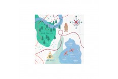 Serviettes camping x 16