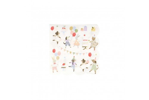 Serviettes Amis des animaux
